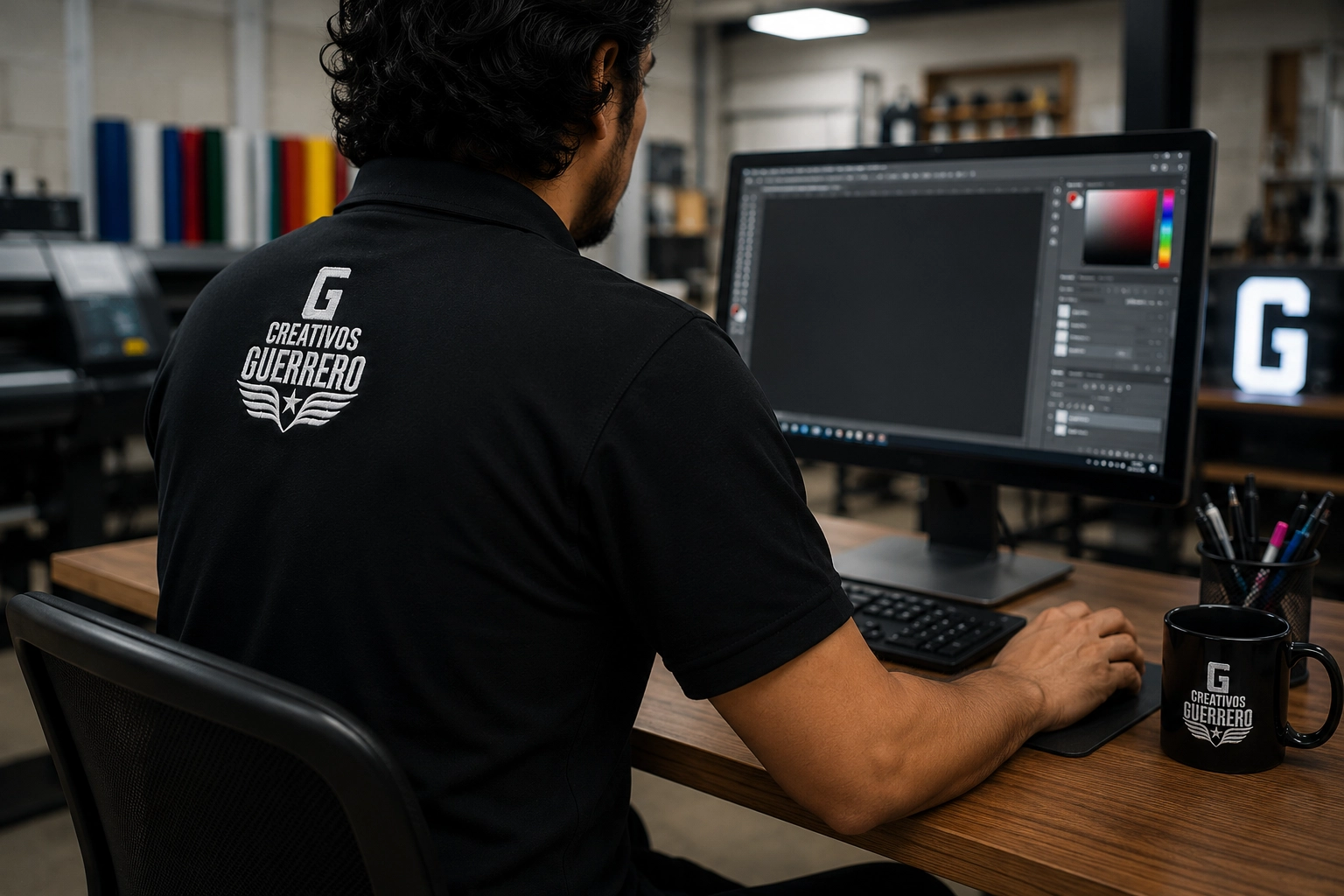 Área de diseño de Creativos Guerrero